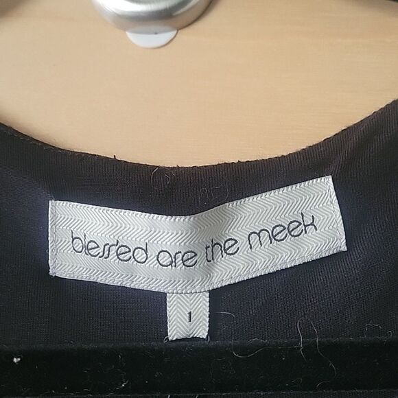 NWT Blessed Are Meek S Sexy Holey Smoke BodyCon Dress Black Cut Out Boho Indie - Picture 8 of 13